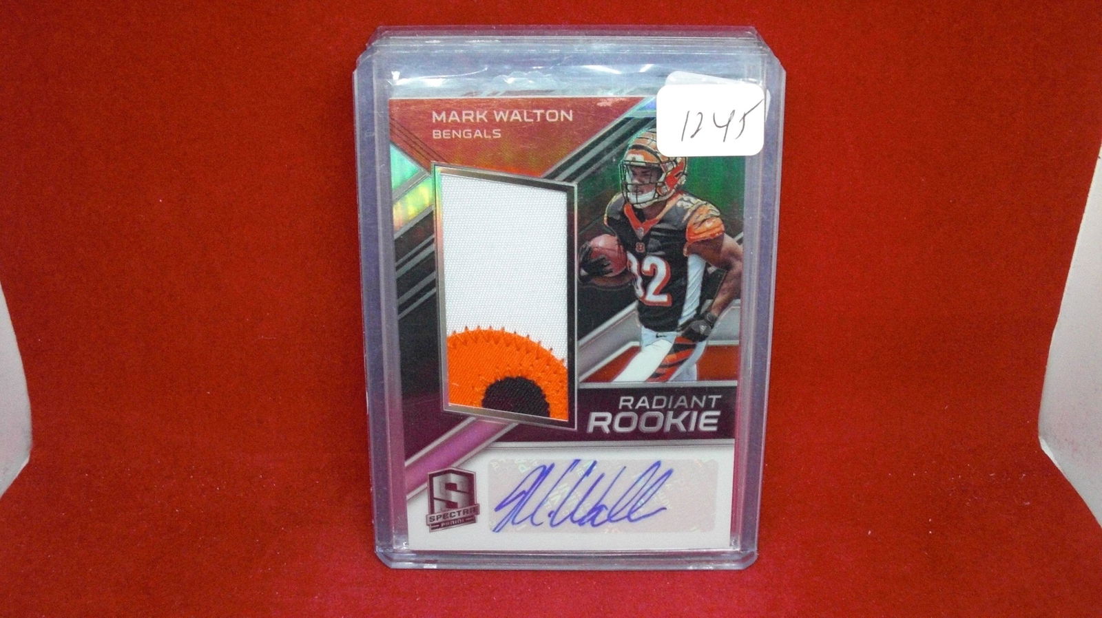 mark walton rookie patch auto 102/299 (1 of 1)