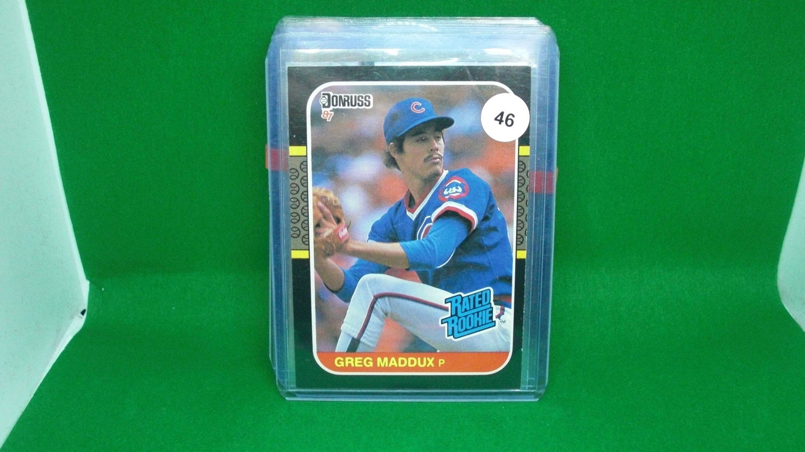 Greg Maddux rated rookie: in top loader