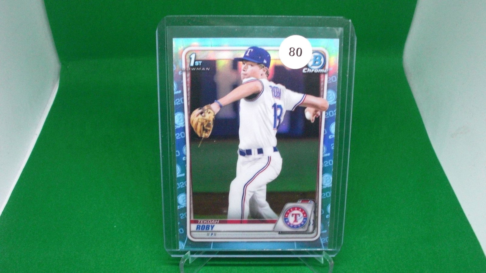 tekoah roby 1st bowman light blue refractor (1 of 1)