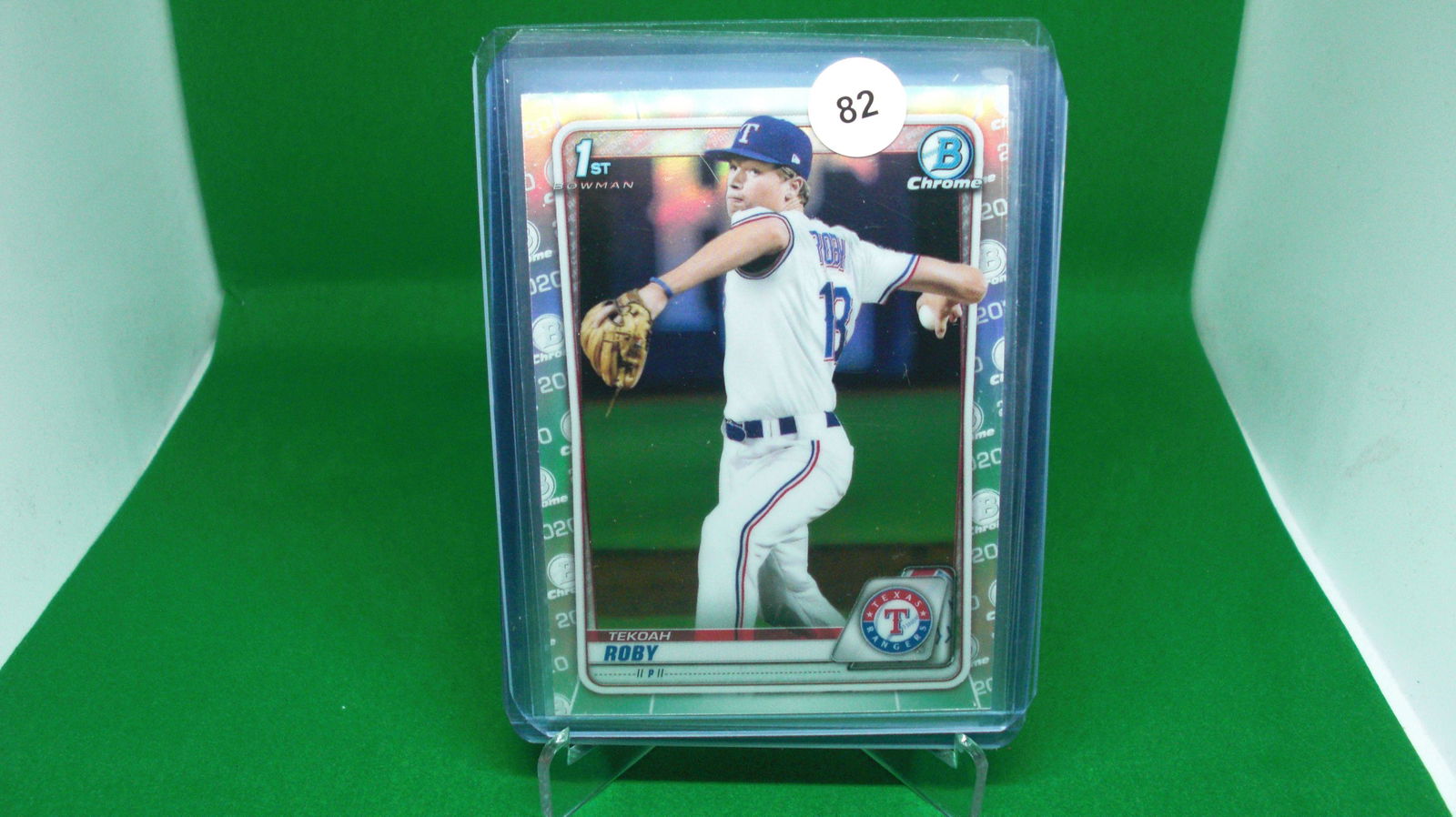 tekoah roby 1st bowman silver refractor (1 of 1)