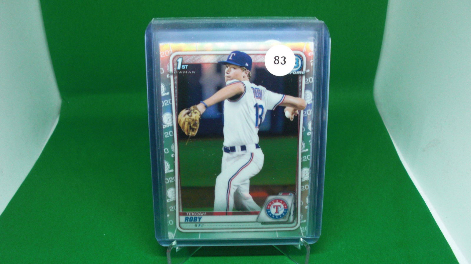 tekoah roby 1st bowman silver refractor (1 of 1)