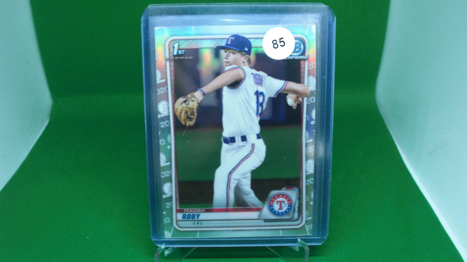 tekoah roby 1st bowman silver refractor (1 of 1)