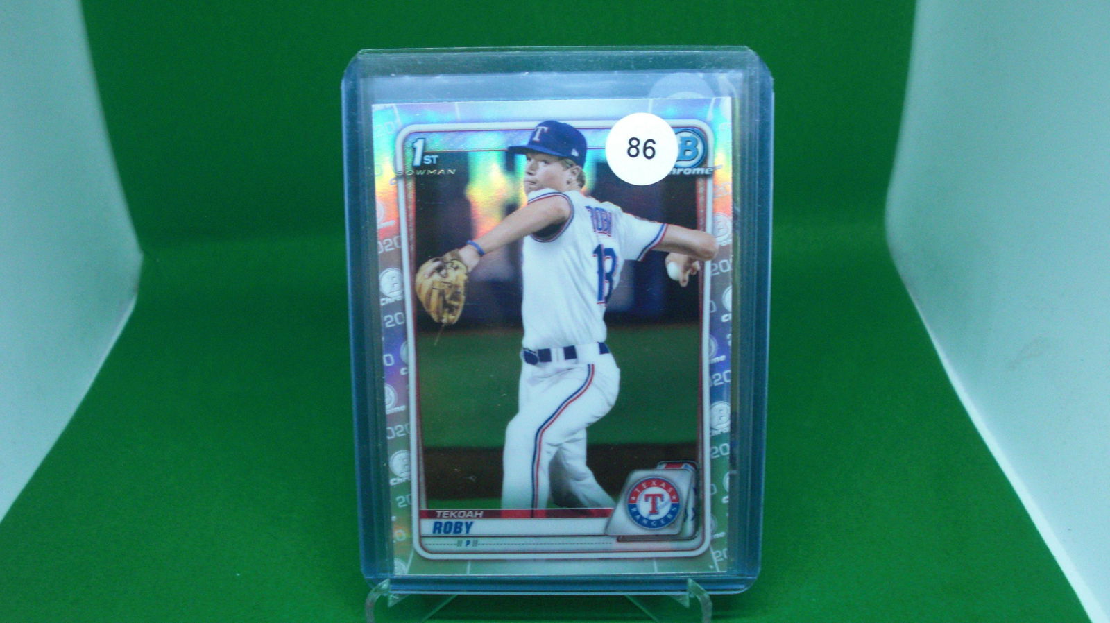 tekoah roby 1st bowman silver refractor (1 of 1)