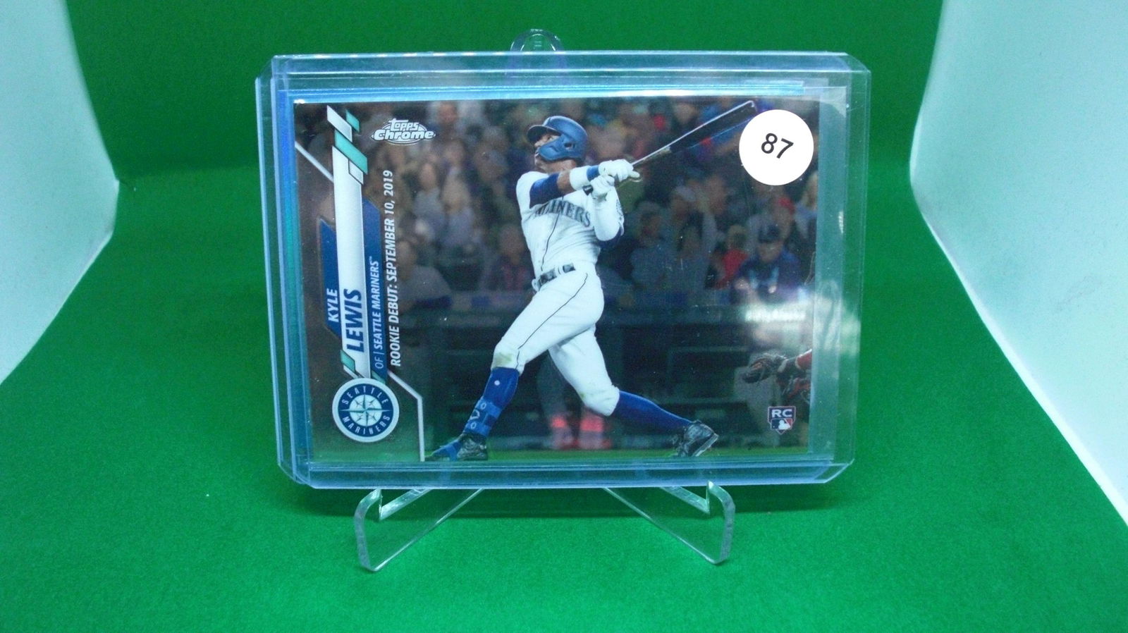 Kyle Lewis Topps Chrome rookie debut (1 of 1)