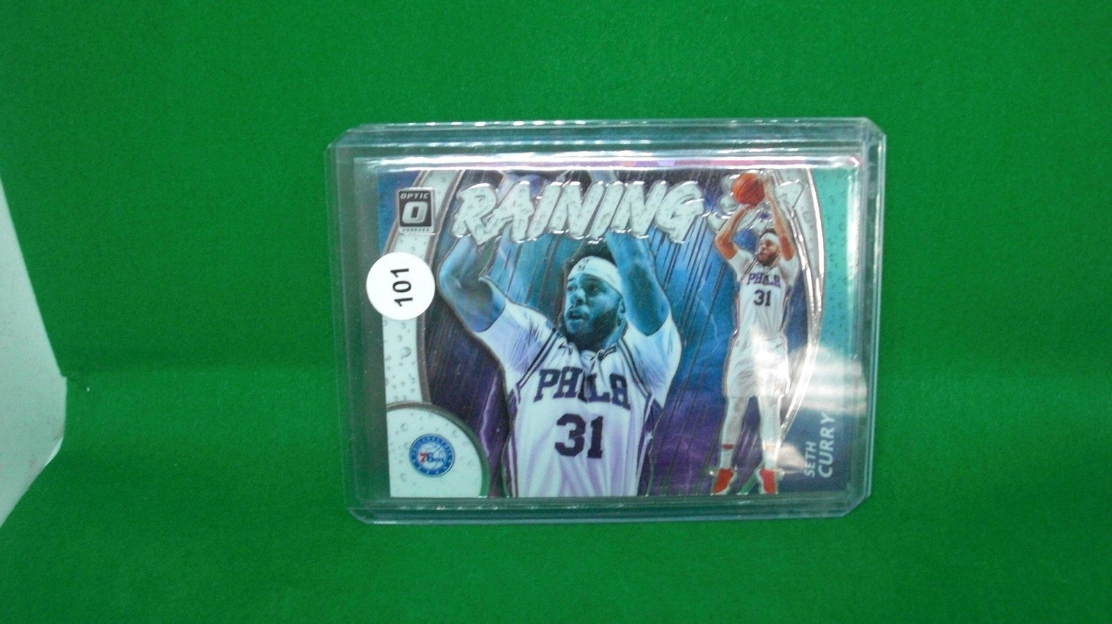 Seth Curry raining threes insert: in top loader