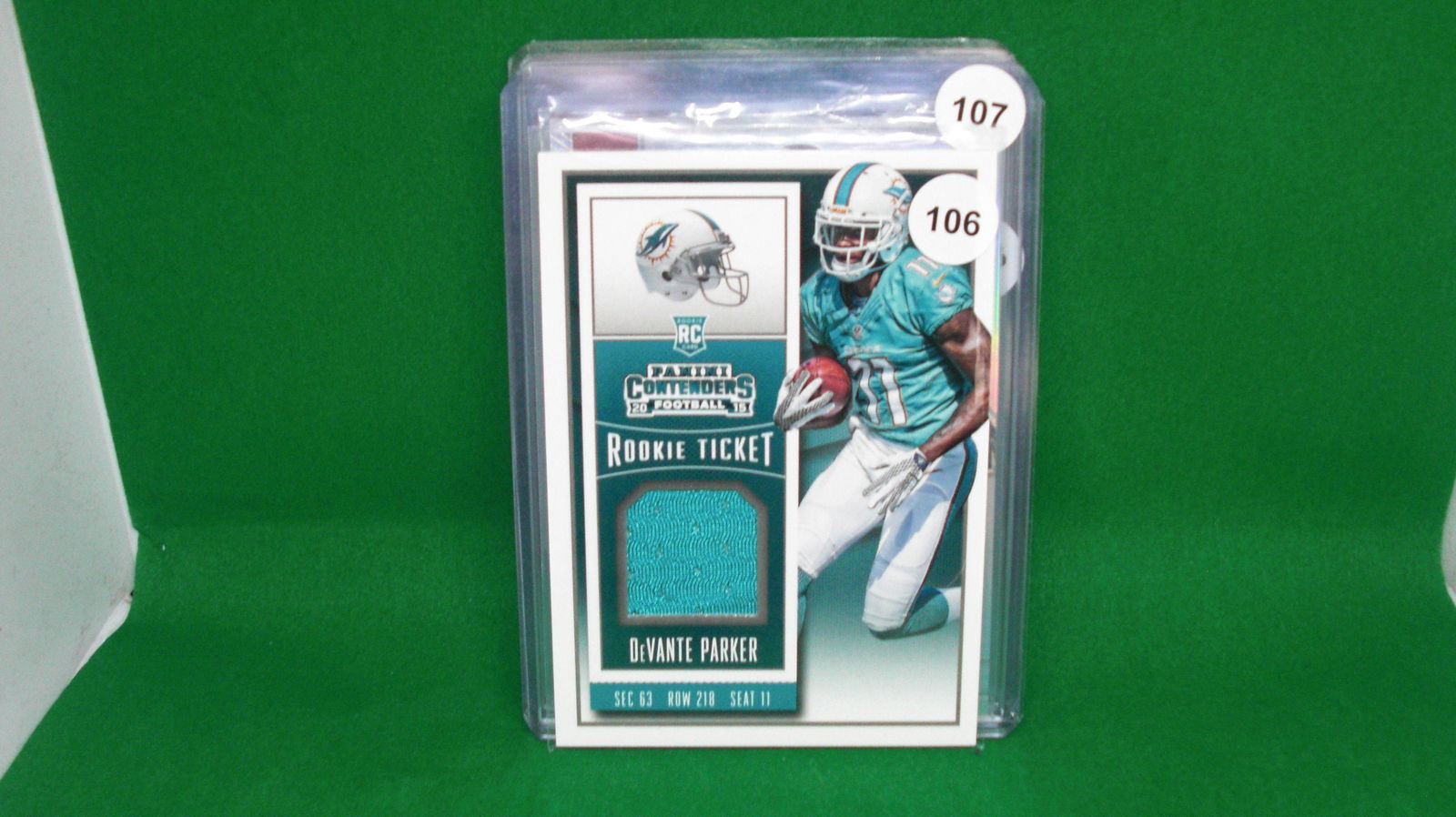 Devante Parker rookie jersey card (1 of 1)