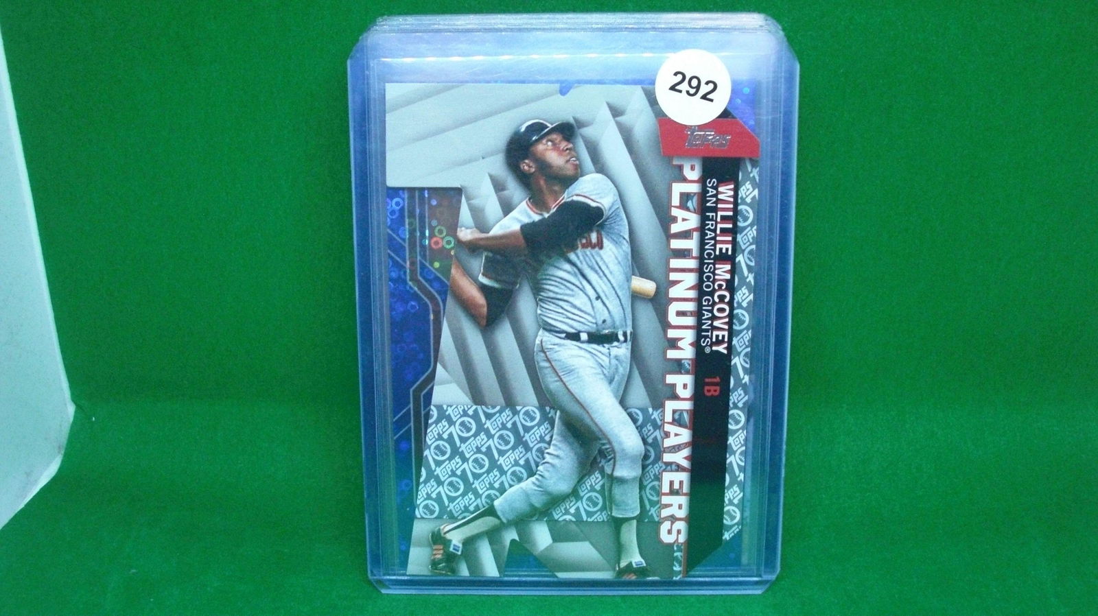 Willie mccovey platinum players diecut card (1 of 1)