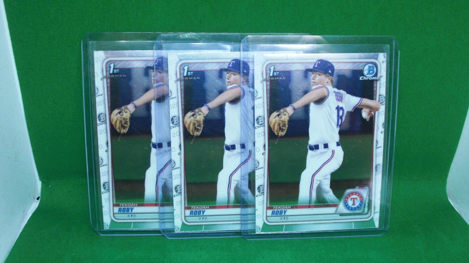 lot of 3 tekoah roby 1st bowman chrome (1 of 1)