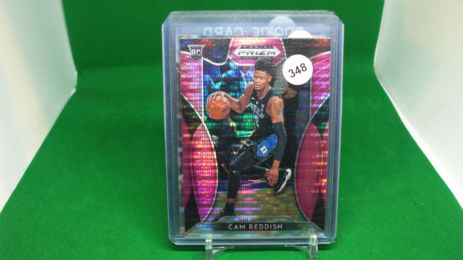 cam reddish pink pulsar rookie: in top loader