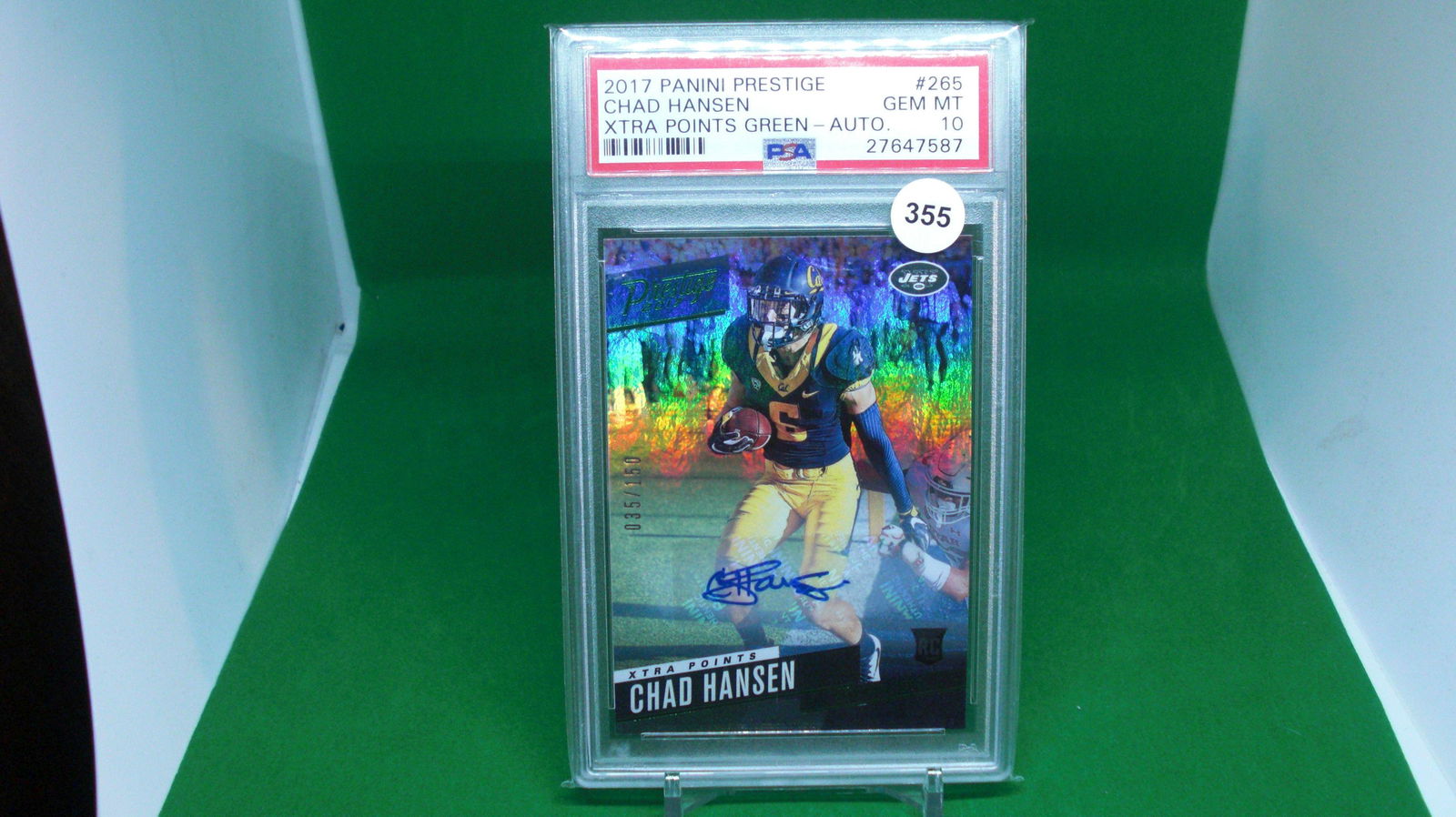 psa graded gem 10 chad hansen rookie auto (1 of 1)