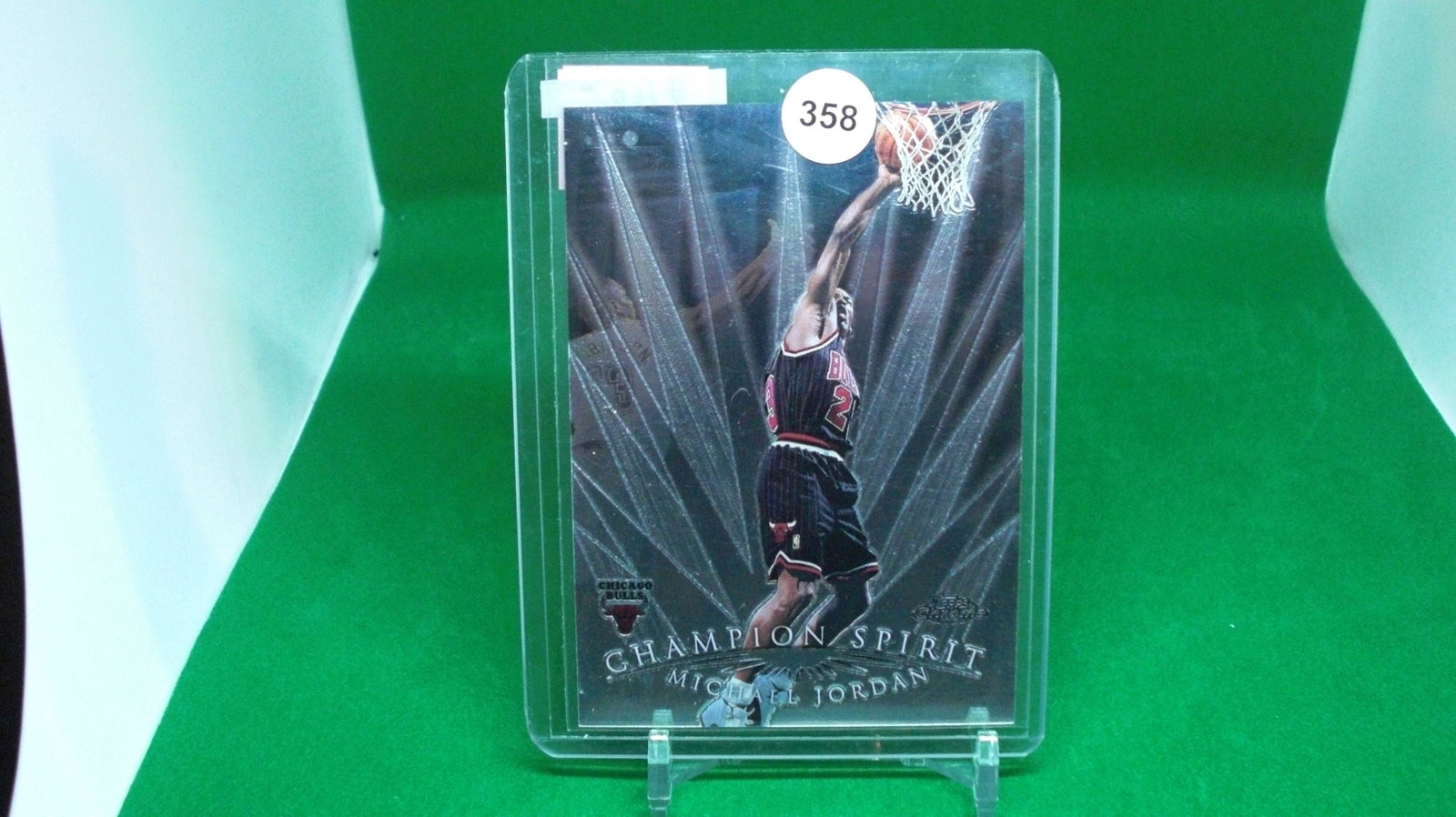 topps chrome michael jordan insert: in top loader
