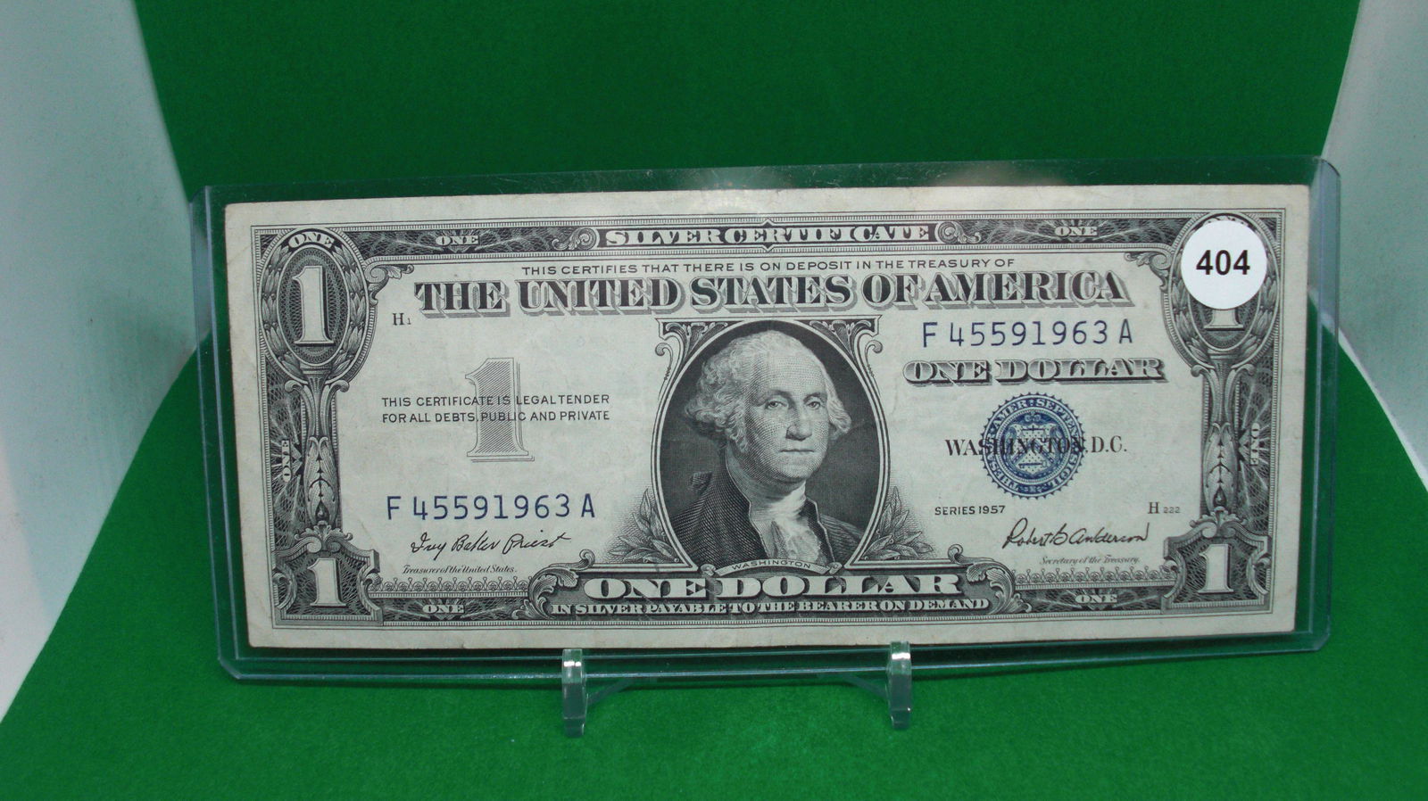 1957 series us one dollar silver certificate (1 of 1)