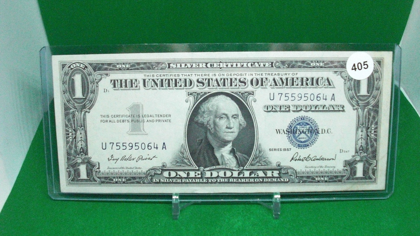 1957 series us one dollar silver certificate (1 of 1)