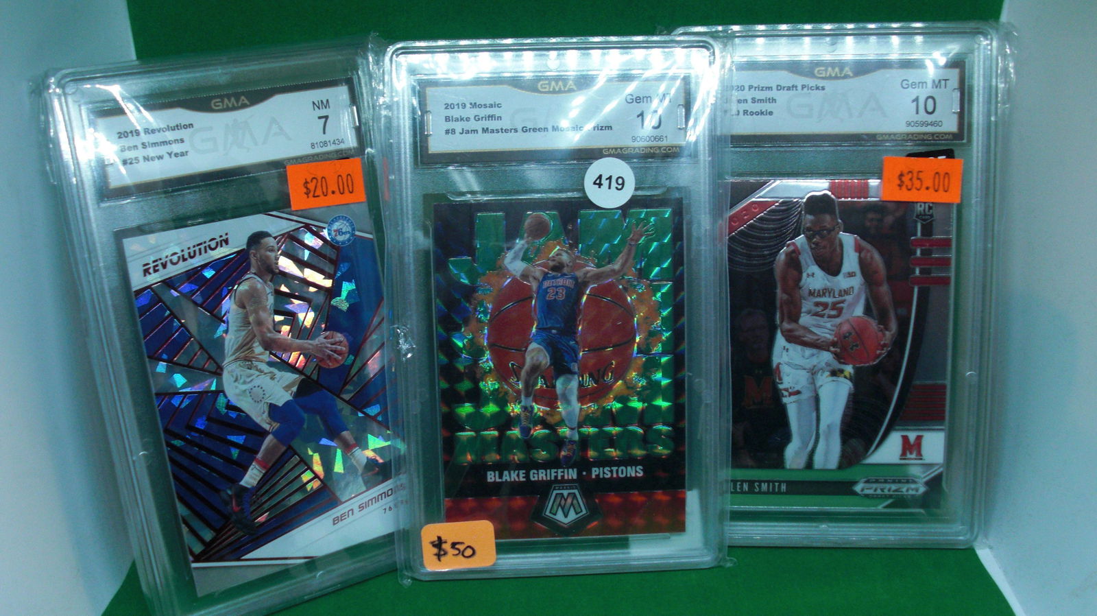 lot of 3 gma graded basketball cards (1 of 1)