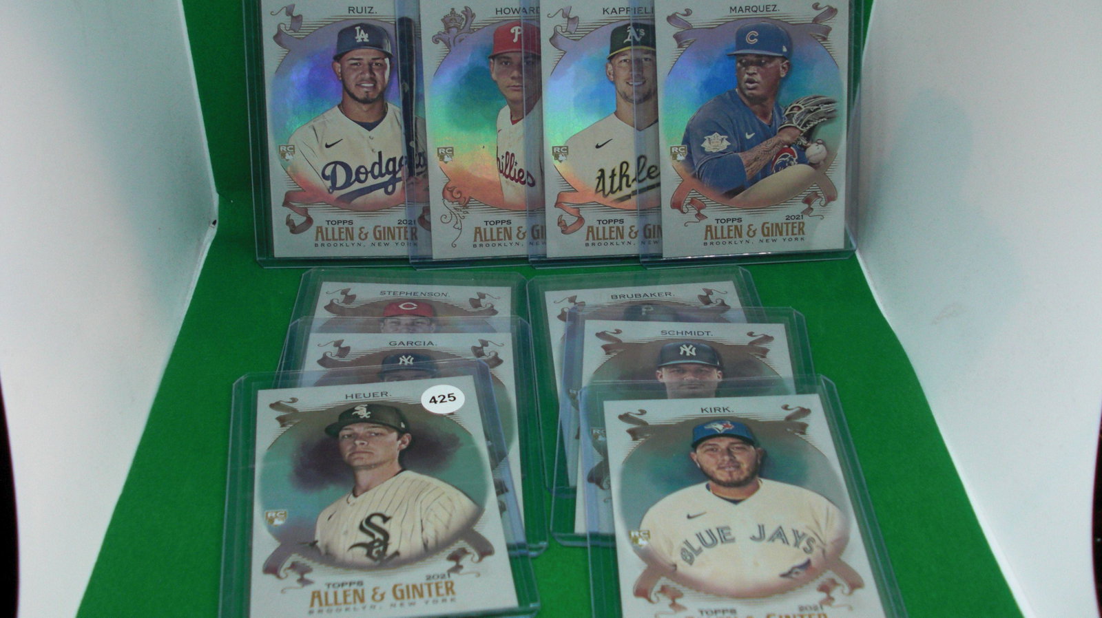 lot of 10 allen and ginter foil parallels: in top loader