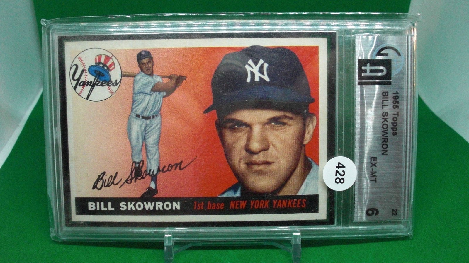 global authority graded 6 bill skowron 1956 topps (1 of 1)