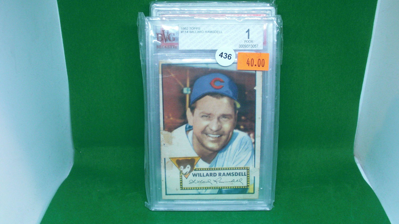 bvg graded 1 willard ramsdell 1952 topps (1 of 1)
