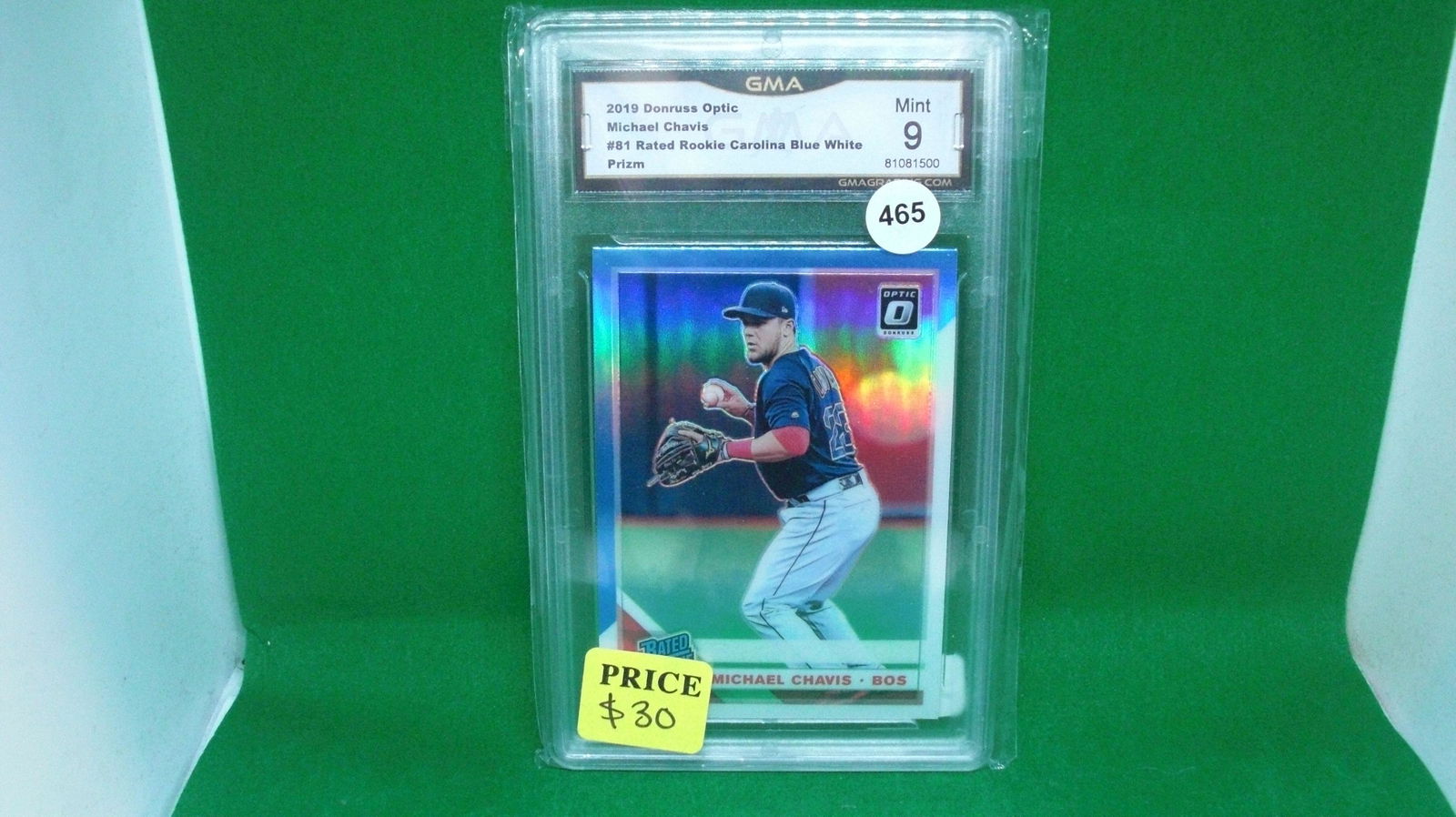GMA graded 9 michael chavis blue optic (1 of 1)