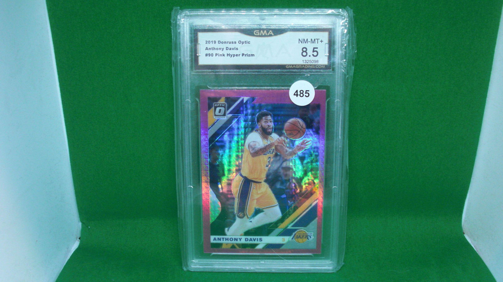 GMA graded 8.5 Anthony Davis pink hyper prism (1 of 1)