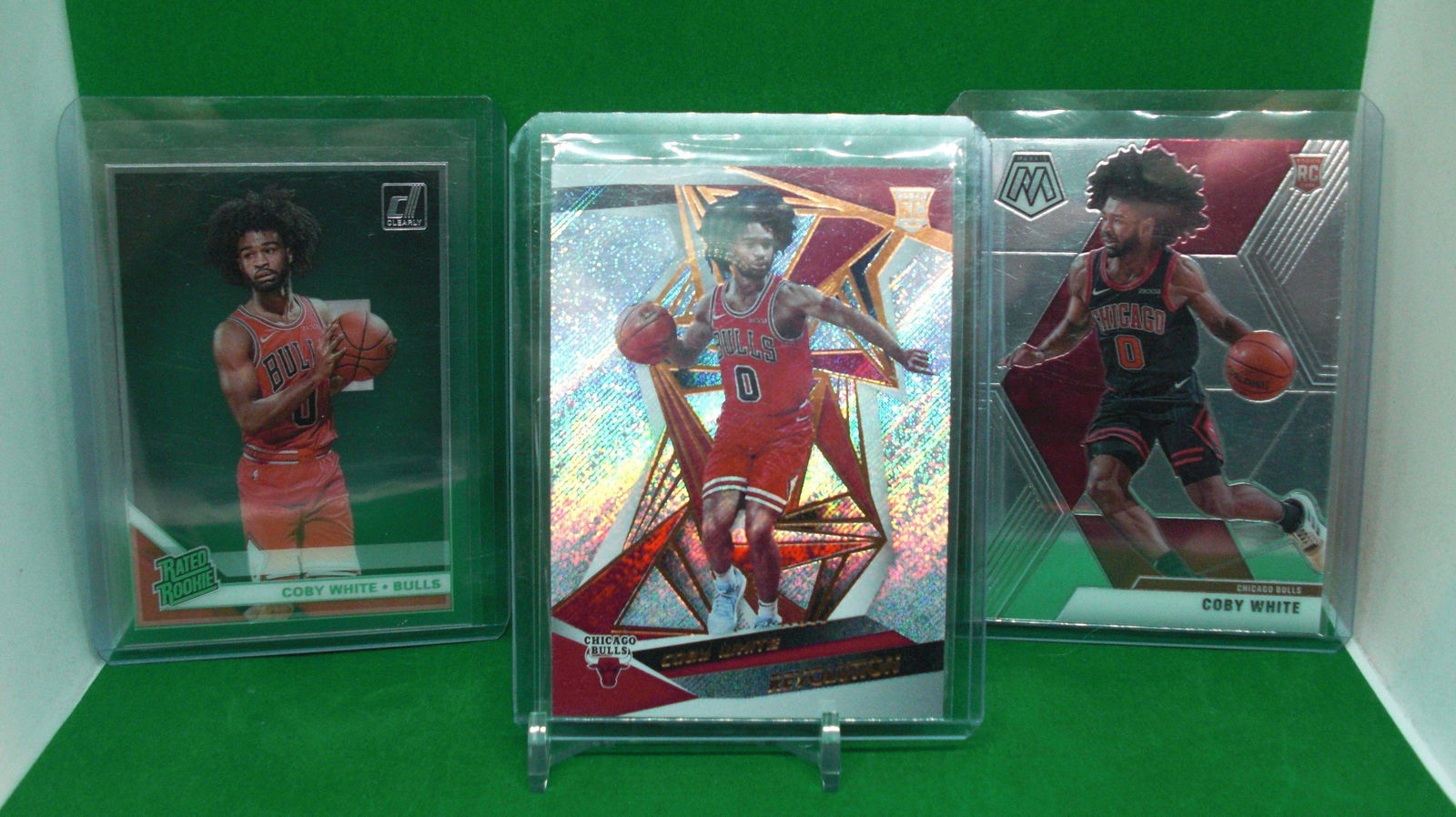 Lot of three coby white rookie cards (1 of 1)
