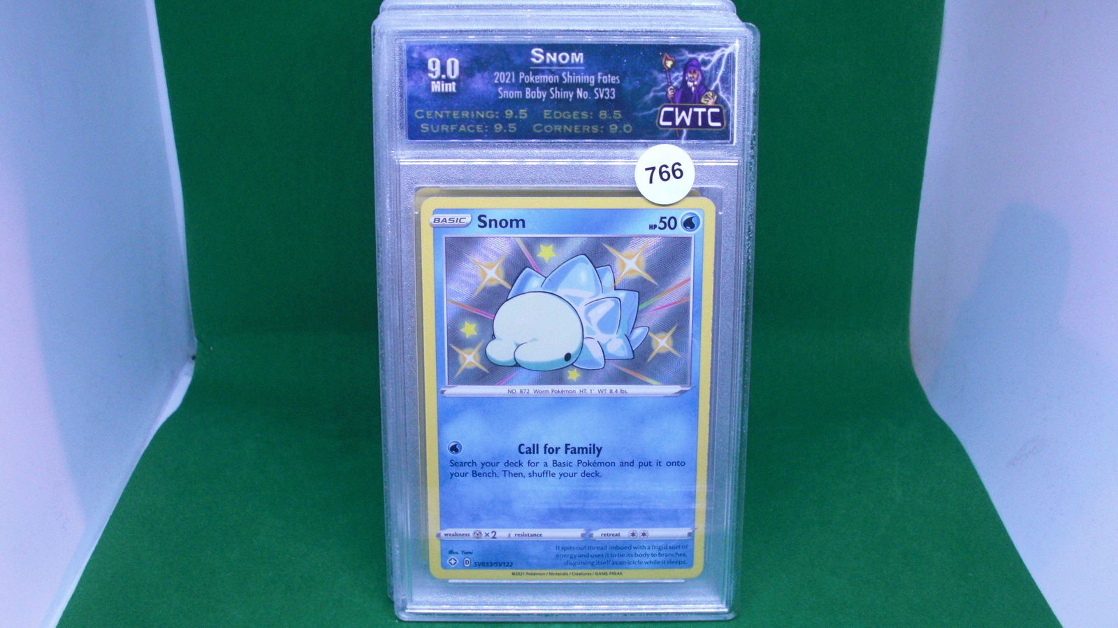 CWTC 9 pokemon snom holo foil (1 of 1)