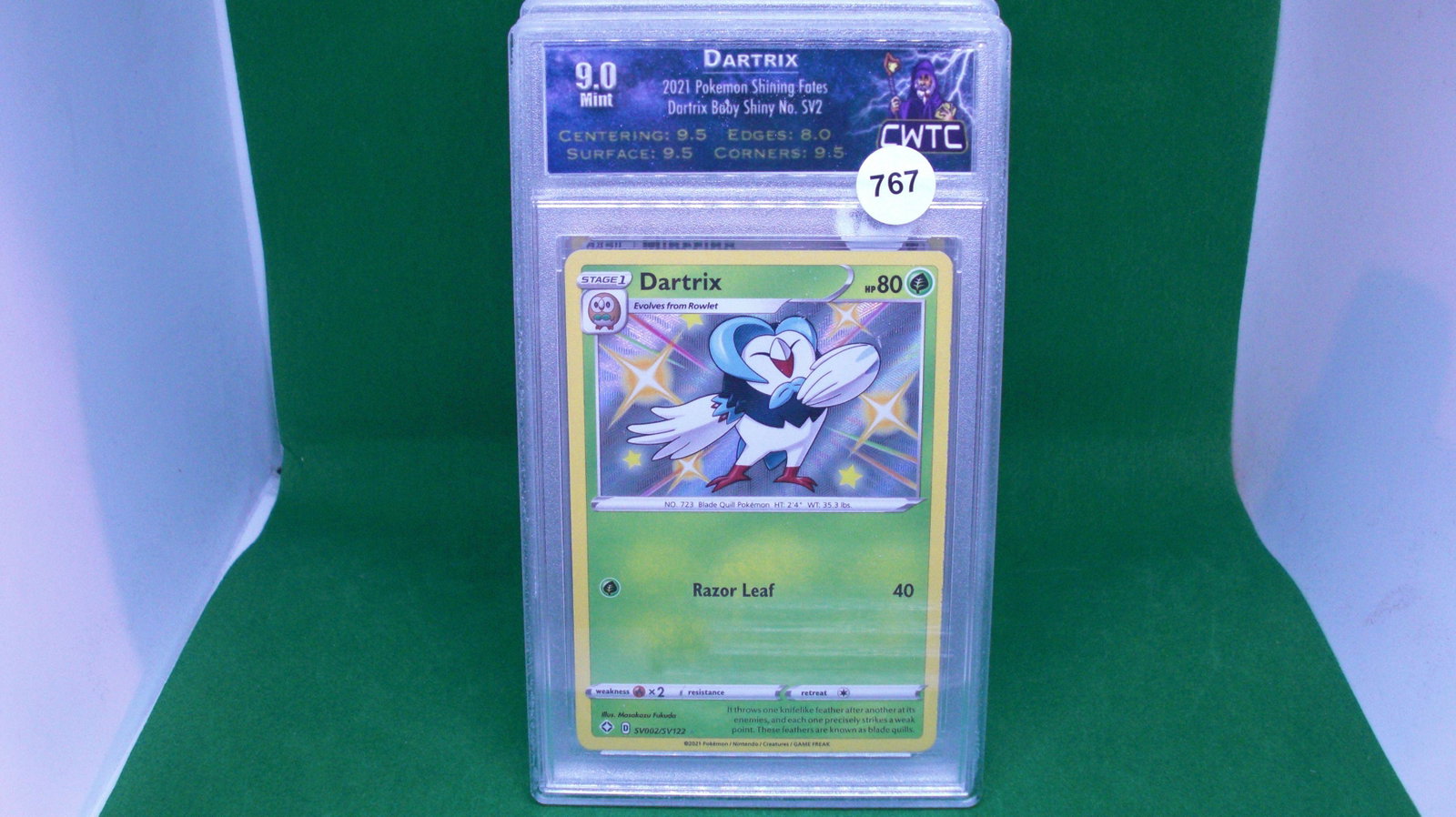 CWTC 9 pokemon dartrix holo foil: cwtc graded trading card