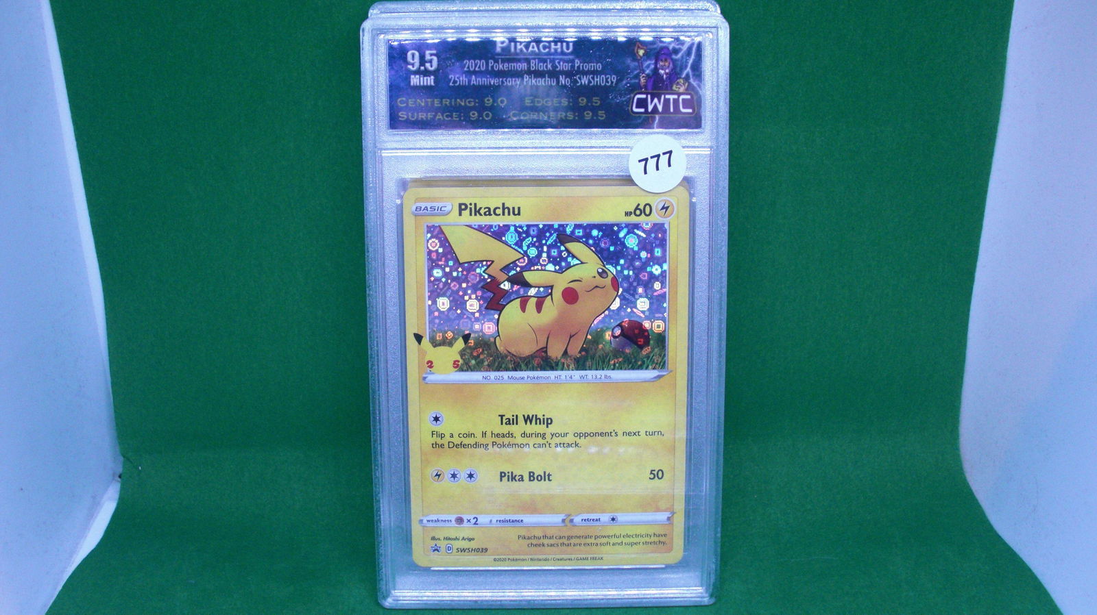 CWTC 9.5 pikachu promo card (1 of 1)