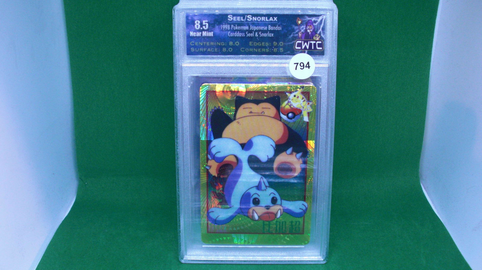 CWTC 8.5 pokemon seel/snorlax card (1 of 1)