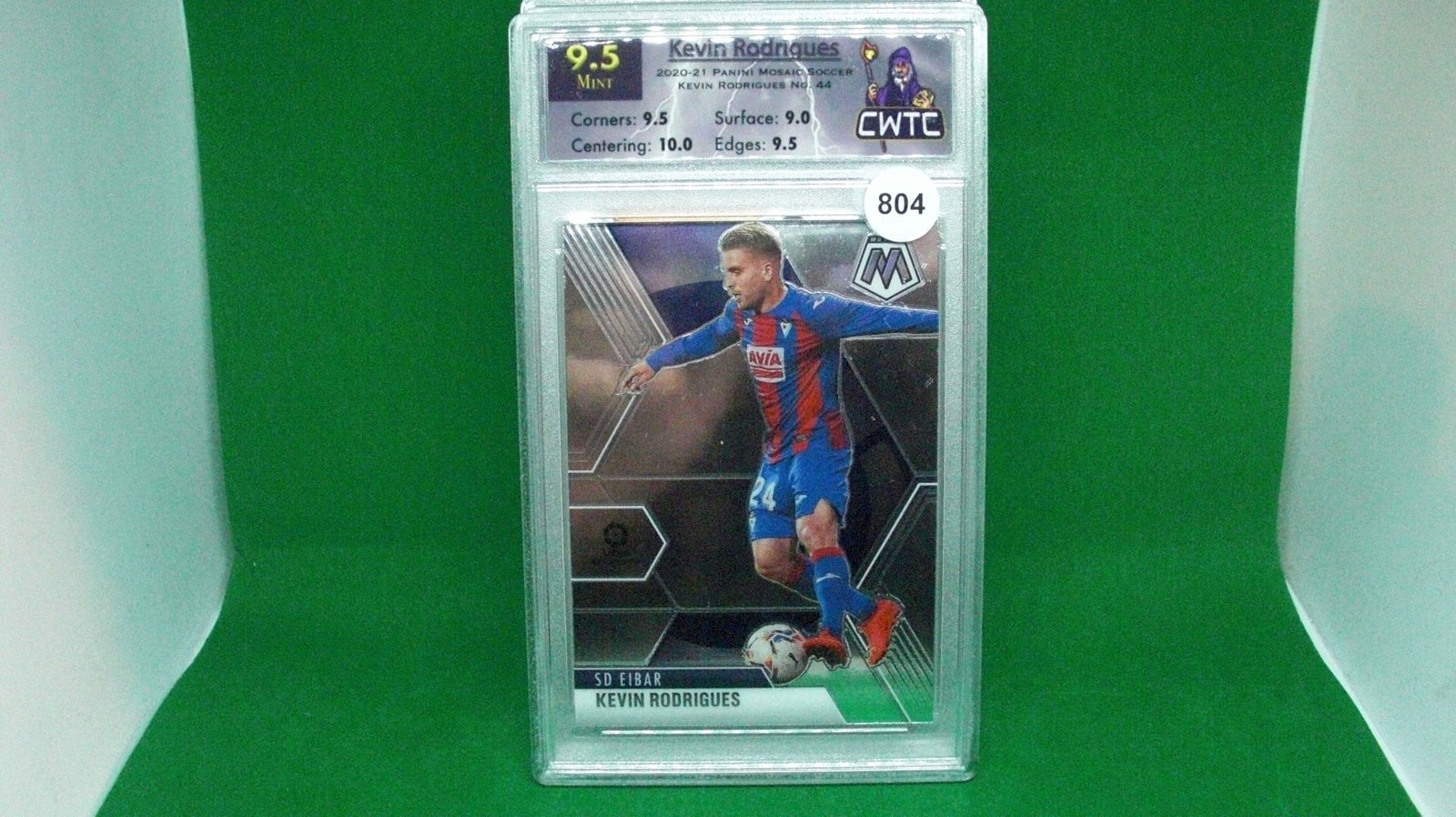 CWTC 9.5 Kevin Rodrigues mosaic soccer: cwtc graded trading card