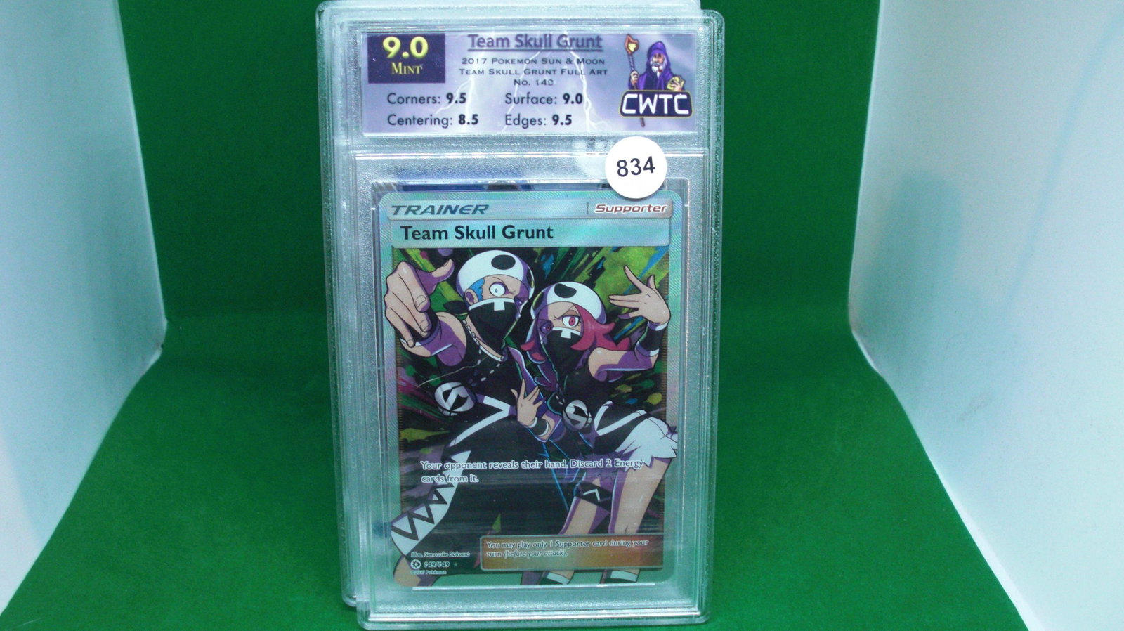 CWTC 9 PokÃ©mon team skull rock: cwtc graded trading card