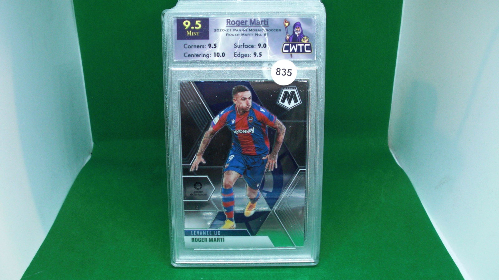 CWTC 9.5 Roger Marti mosaic soccer: cwtc graded trading card