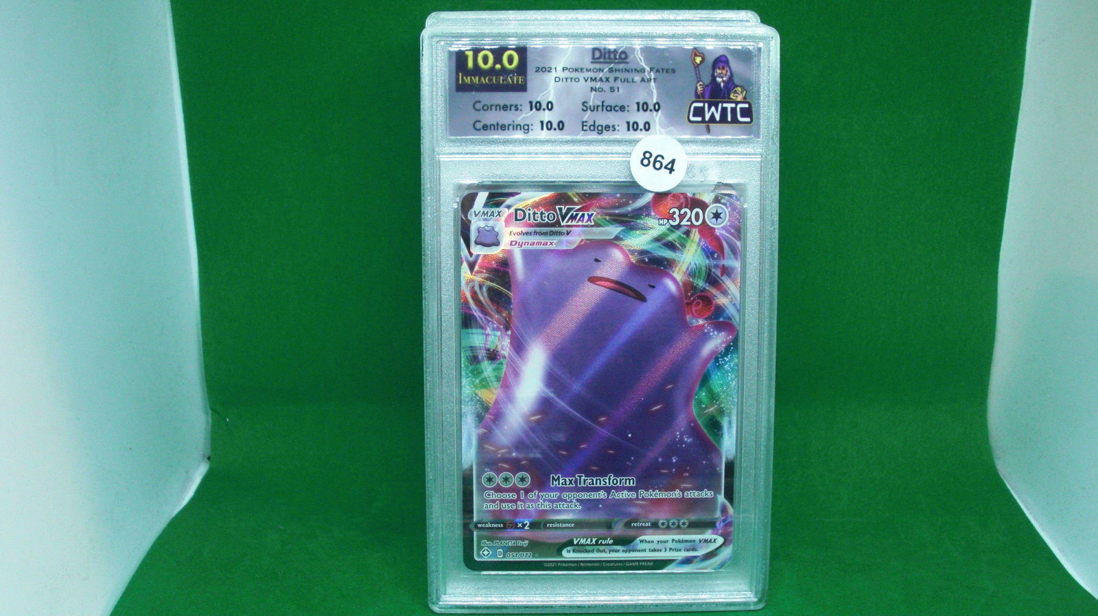 CWTC gem 10 PokÃ©mon ditto vmax (1 of 1)