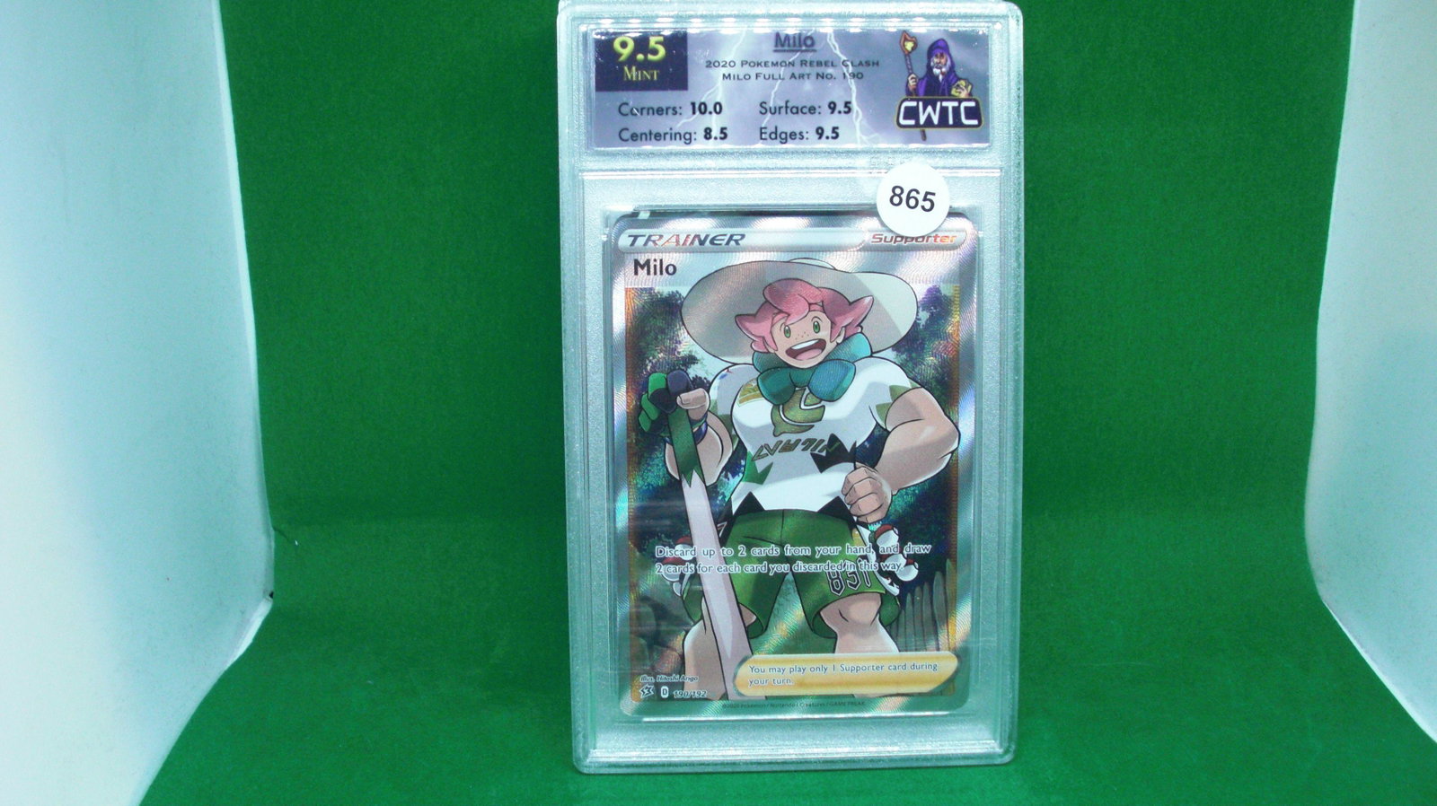 CWTC 9.5 PokÃ©mon Milo trainer full art: cwtc graded trading card