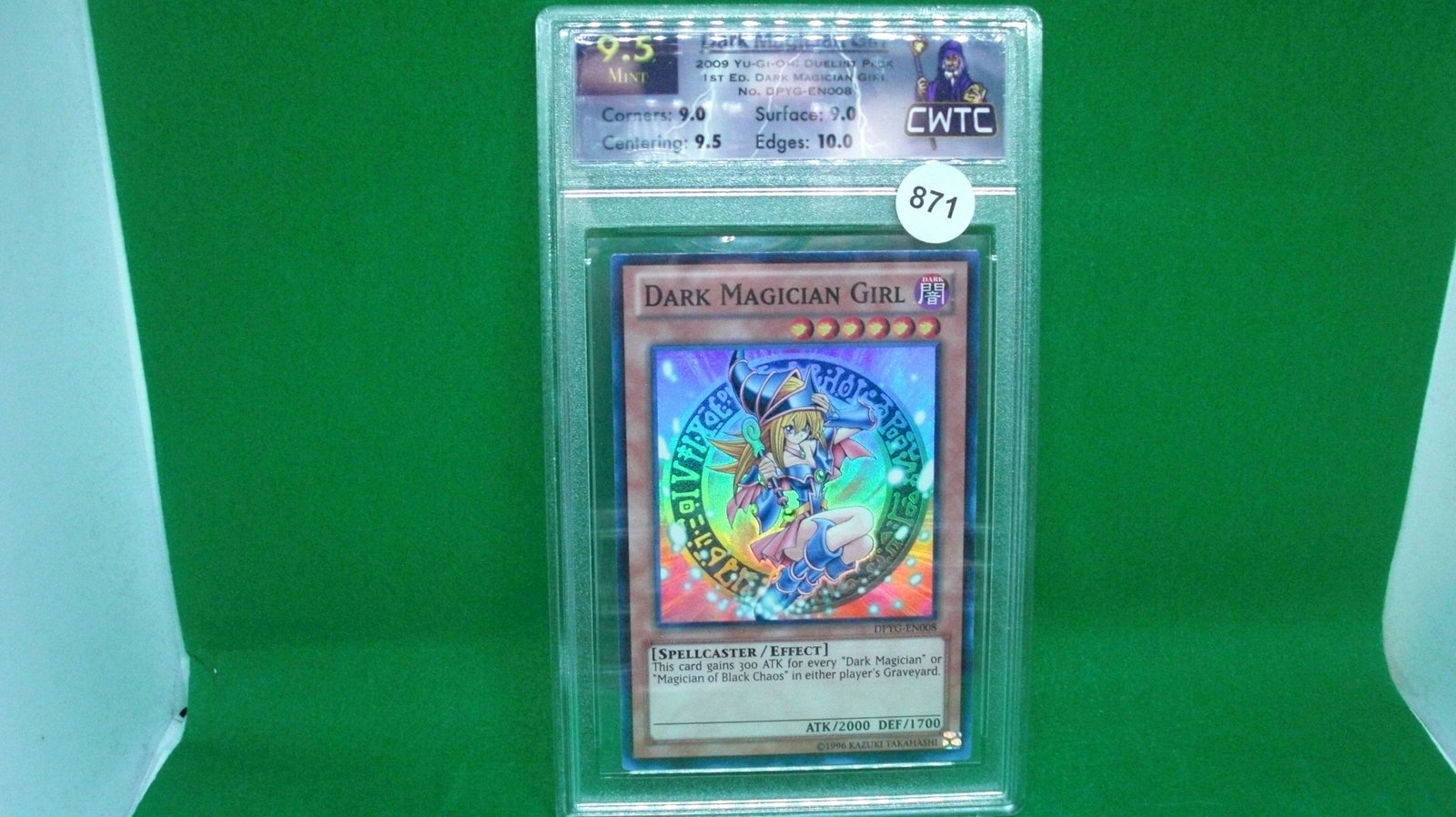 CWTC 9.5 yu-gi-oh dark magician girl: cwtc graded trading card