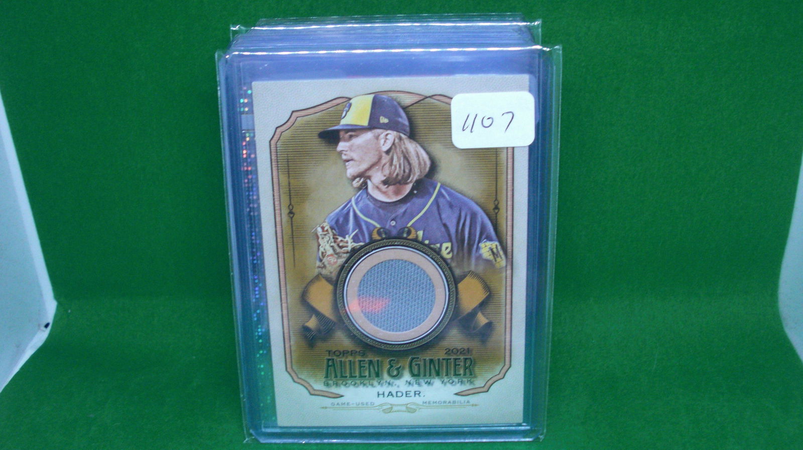 Josh hader Allen and ginter jersey card (1 of 1)