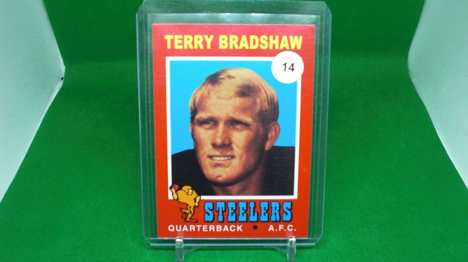 Terry Bradshaw Topps reprint card (1 of 1)