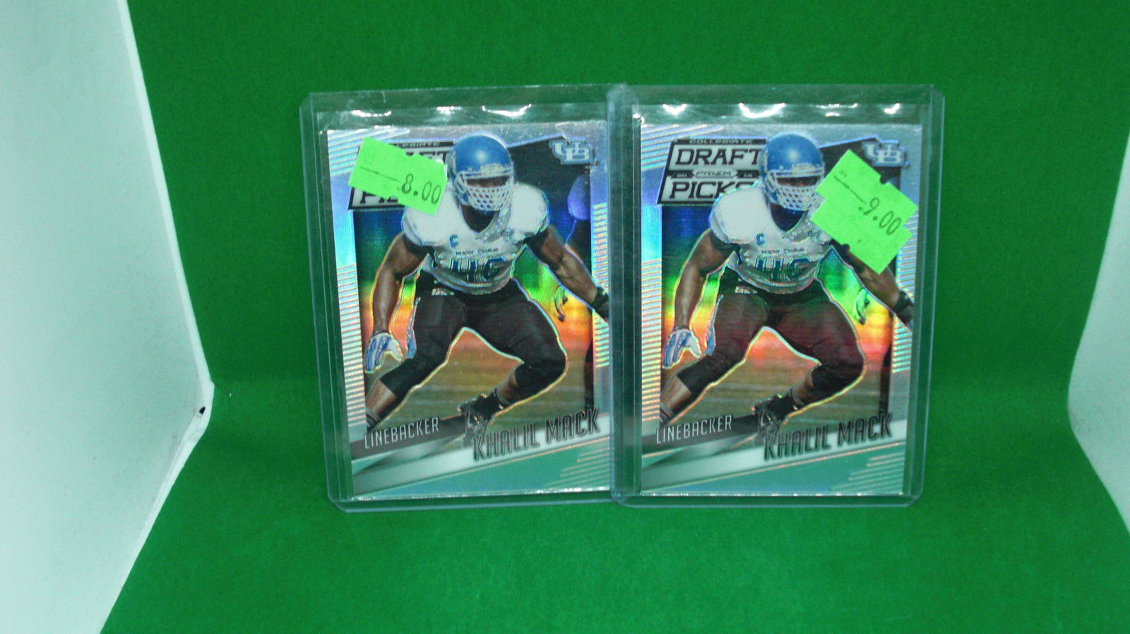 Khalil Mack bears prism draft rookie cards (1 of 1)