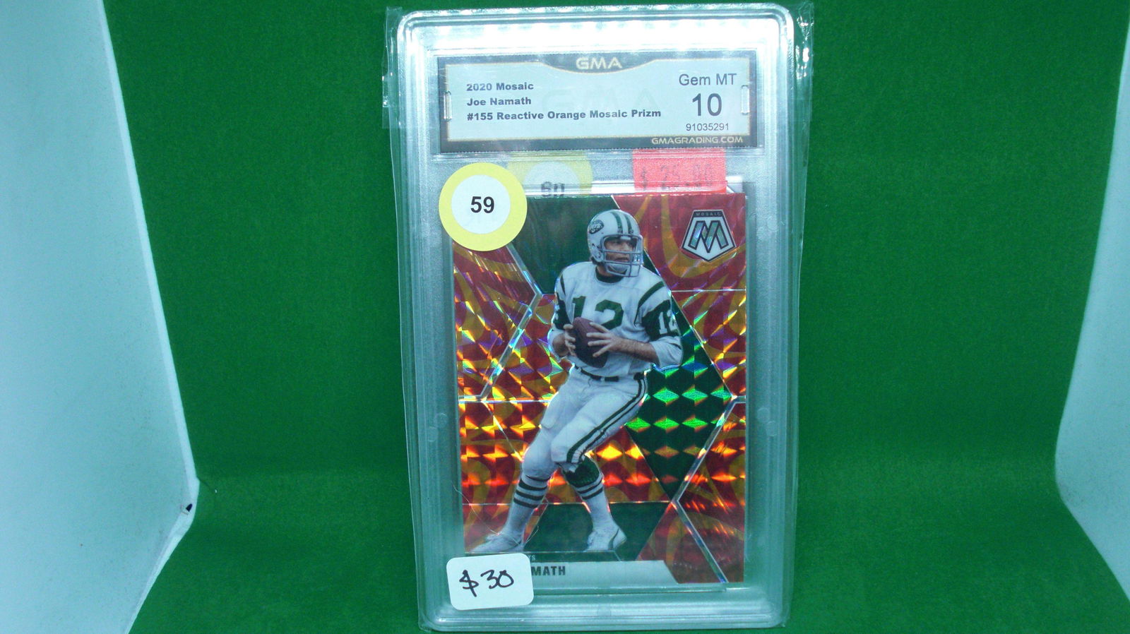 GMA gem 10 Joe namath orange reactive prism (1 of 1)