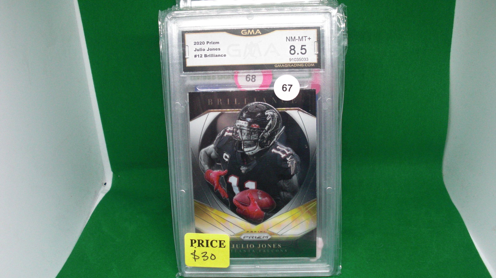 GMA graded 8.5 Julio Jones brilliance: graded trading card