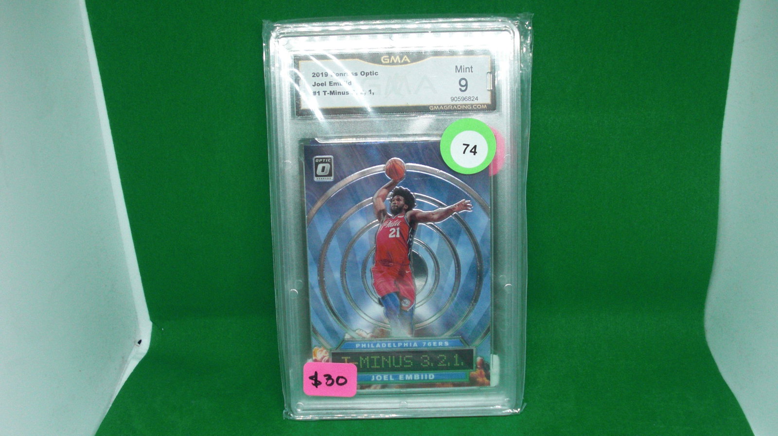 GMA graded Joel embid T minus: graded trading card