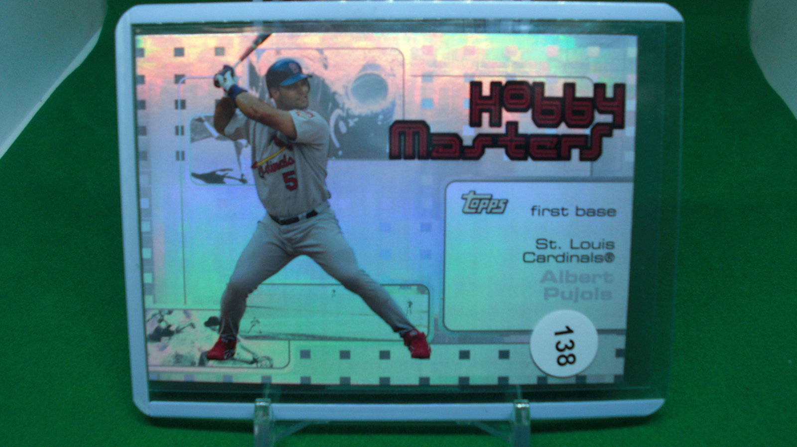 Albert Pujols hobby masters: in top loader