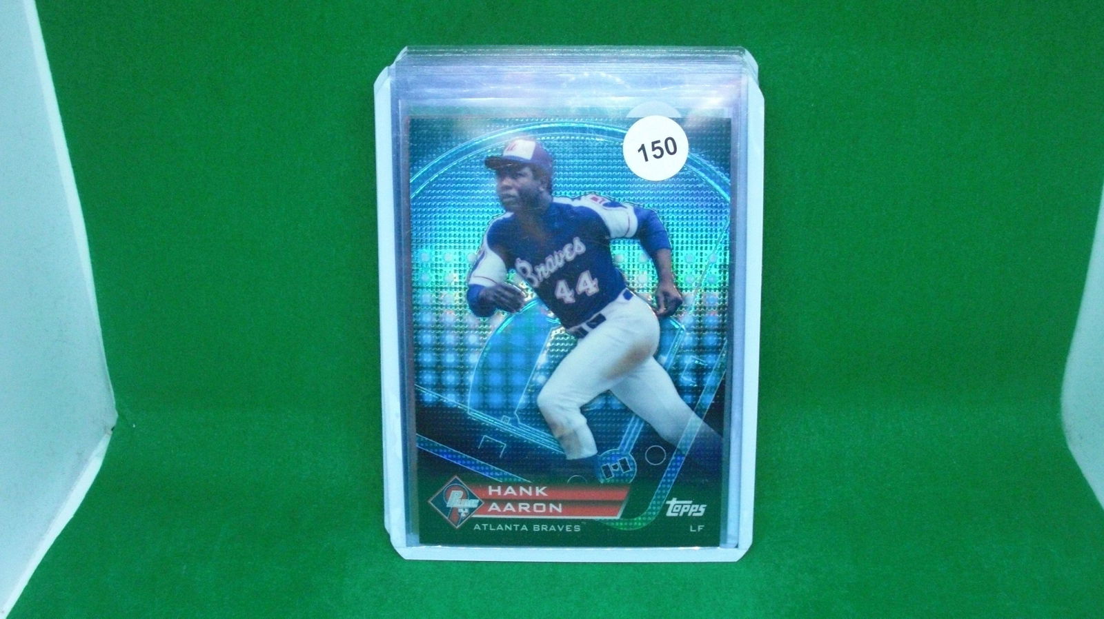 Hank Aaron Topps Chrome refractor (1 of 1)
