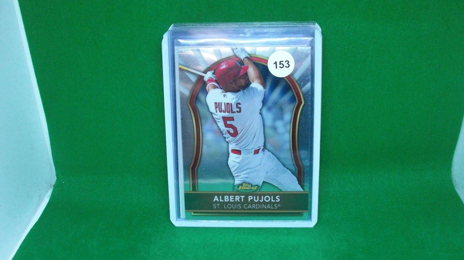Albert Pujols Topps Chrome: in top loader