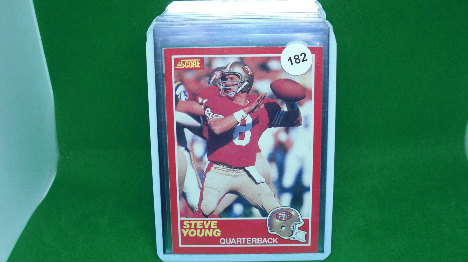 Steve young 1989 score: in top loader