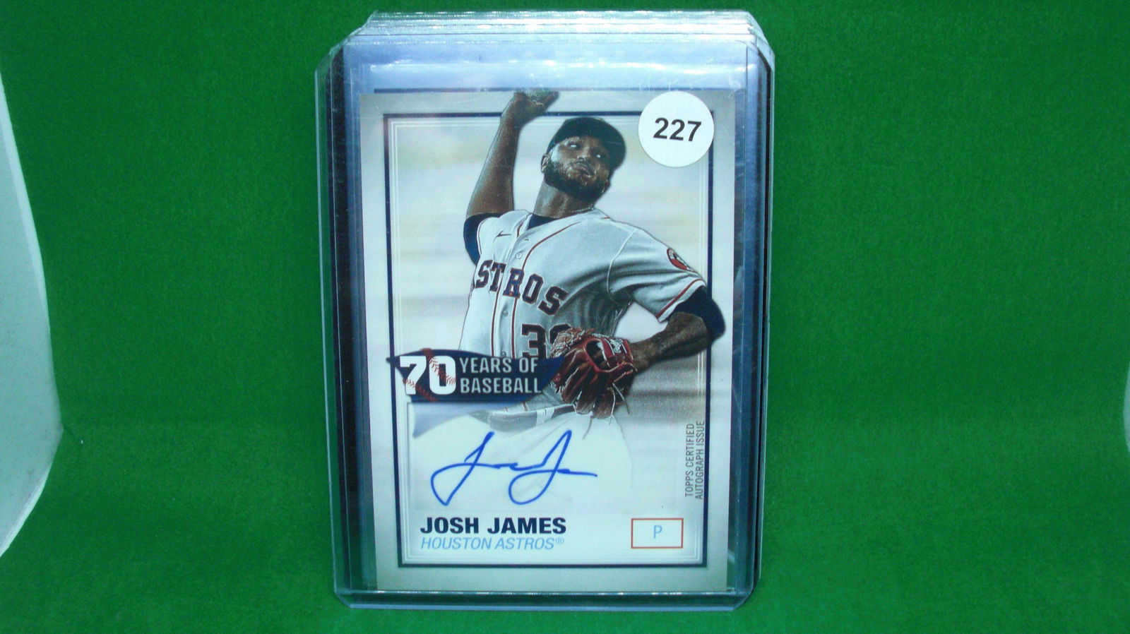 Josh James autographed card (1 of 1)