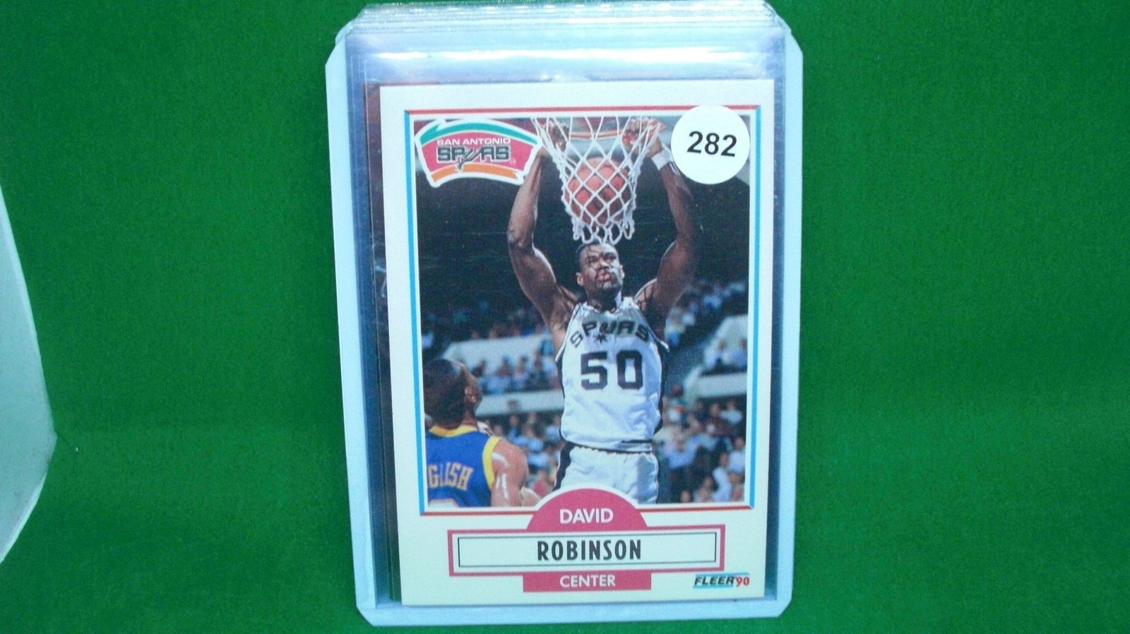 1990-91 david robinson: in top loader