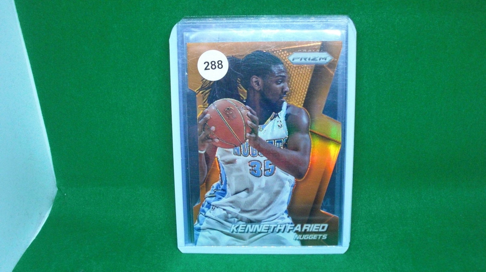 kenneth faried orange prizm 006/139: in top loader