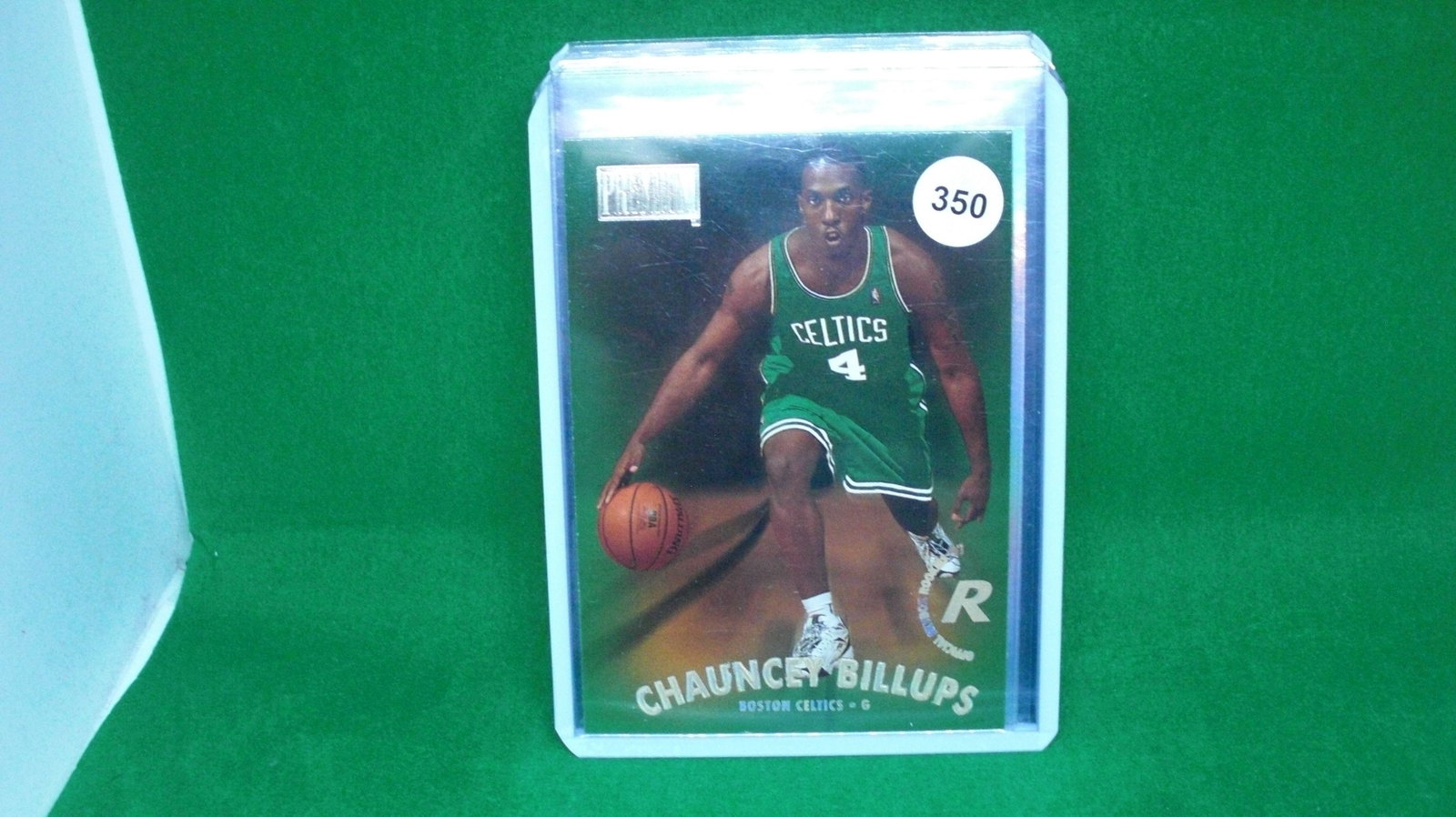 Chauncey Billups rookie card: in top loader