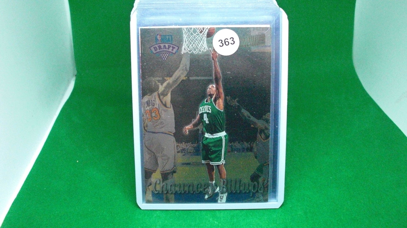 Chauncey Billups rookie card: in top loader