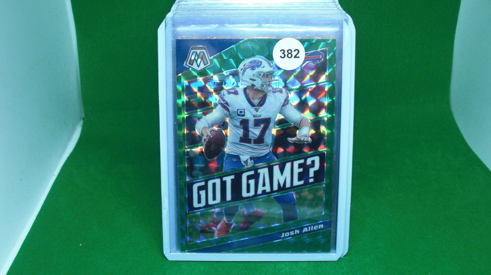 Josh Allen green mosaic insert car (1 of 1)